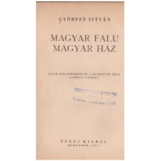 Györffy István: Magyar falu, magyar ház 