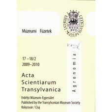 Fodorpataki László: Múzeumi Füzetek - Acta Scientiarium Transylvanica - Agronomia
