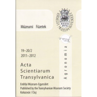 Fodorpataki László: Acta Scientiarum Transylvanica - Agronomia - 2011-2012