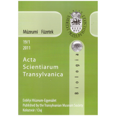 Fodorpataki László: Múzeumi Füzetek - Acta Scientiarum Transylvanica Biológia 2011-19-1