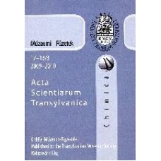 Fodorpataki László: Múzeumi Füzetek - Acta Scientiarium Transylvanica-Kémia
